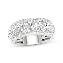 Previously Owned Lab-Grown Diamonds Domed Anniversary Ring 2-1/2 ct tw 14K White Gold