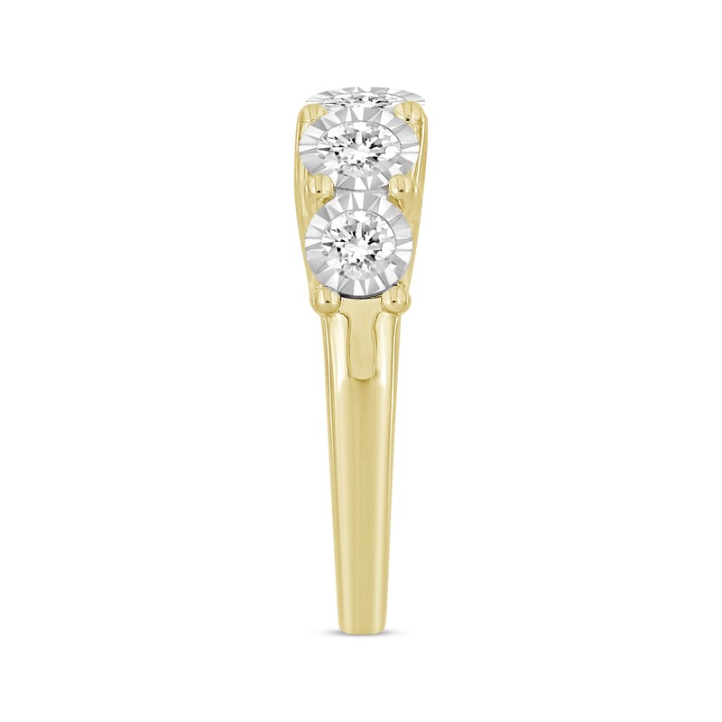 Main Image 2 of Previously Owned Round-Cut Diamond Anniversary Band 1 ct tw 10K Yellow Gold