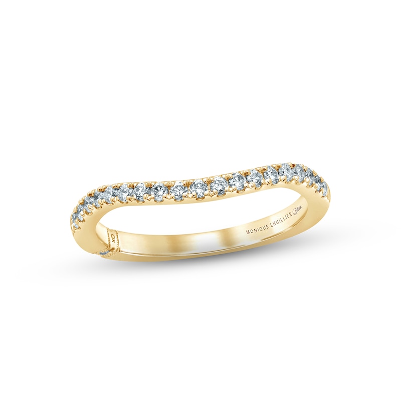 Main Image 1 of Previously Owned Monique Lhuillier Bliss Diamond Anniversary Ring 1/4 ct tw Round-cut 18K Yellow Gold