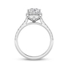 Thumbnail Image 3 of Previously Owned Lab-Grown Diamonds Engagement Ring 1-7/8 ct tw Round-cut 14K White Gold