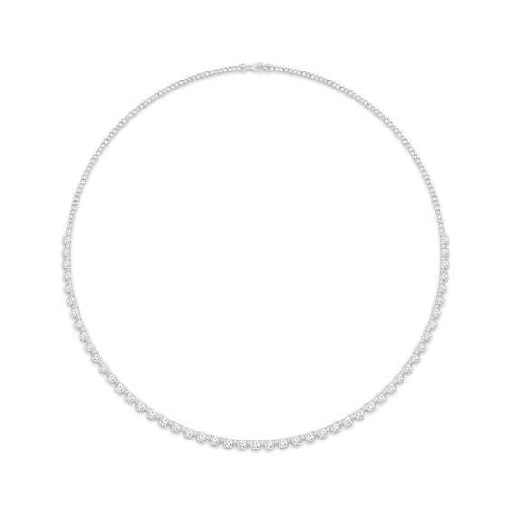 Previously Owned KAY Lab-Grown Diamonds Riviera Necklace 5 ct tw 10K White Gold 17"