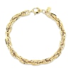 Thumbnail Image 1 of Previously Owned Oval Link Twist Bracelet Hollow 10K Yellow Gold 7.5&quot;