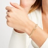 Thumbnail Image 2 of Previously Owned Oval Link Twist Bracelet Hollow 10K Yellow Gold 7.5&quot;