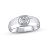Thumbnail Image 1 of Previously Owned Men's Lab-Grown Diamonds Wedding Band 1/2 ct tw 14K White Gold