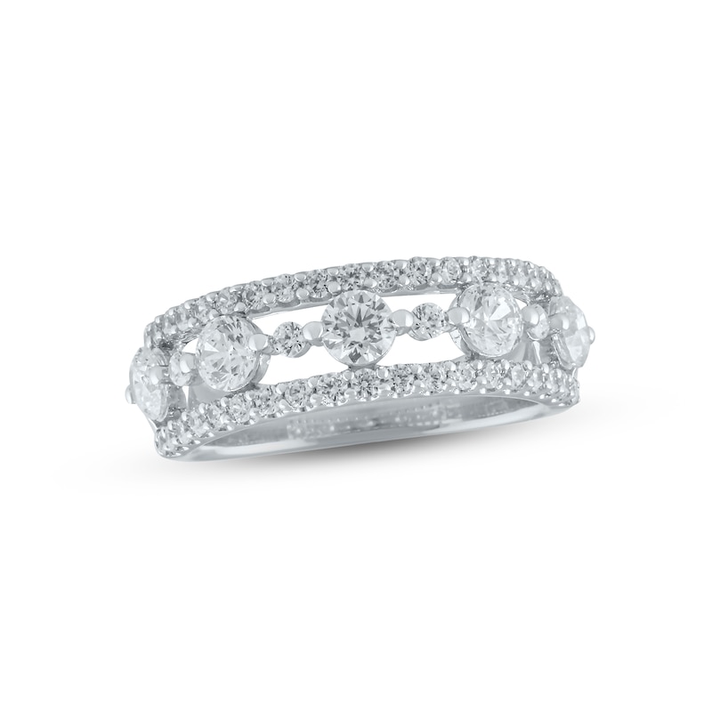 Main Image 1 of Previously Owned Lab-Grown Diamonds Anniversary Band 1-1/2 ct tw 14K White Gold