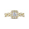 Thumbnail Image 3 of Previously Owned THE LEO Diamond Engagement Ring 1 ct tw Princess & Round-cut 14K Yellow Gold