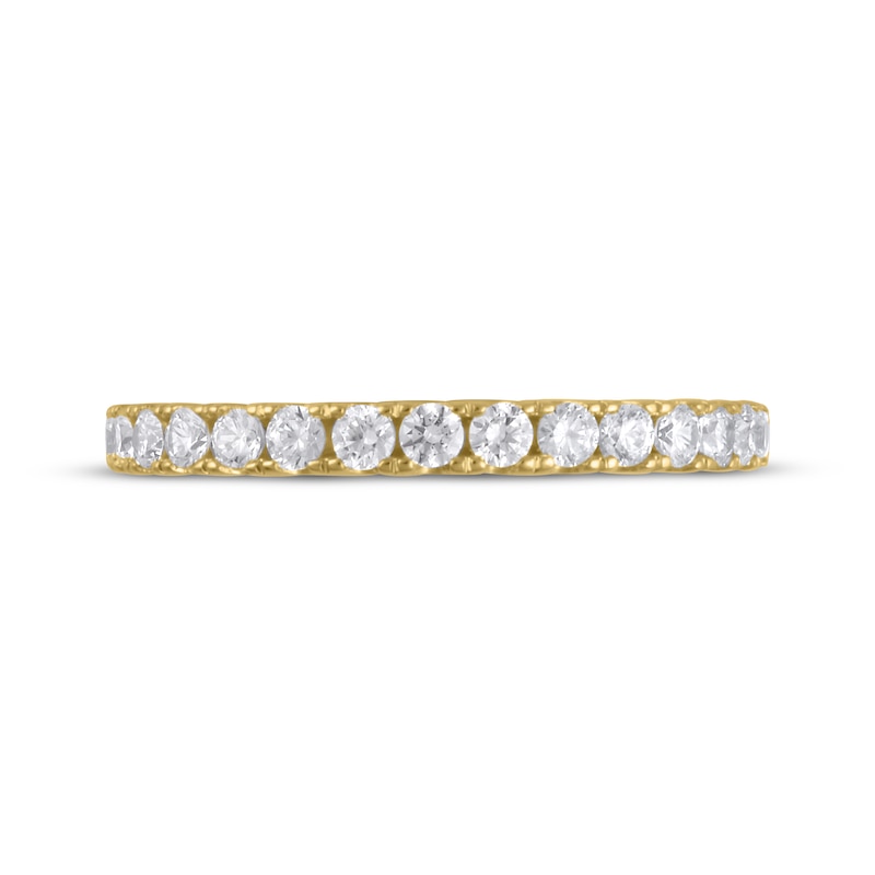 Main Image 3 of Previously Owned Lab-Grown Diamonds Anniversary Band 1/2 ct tw 14K Yellow Gold