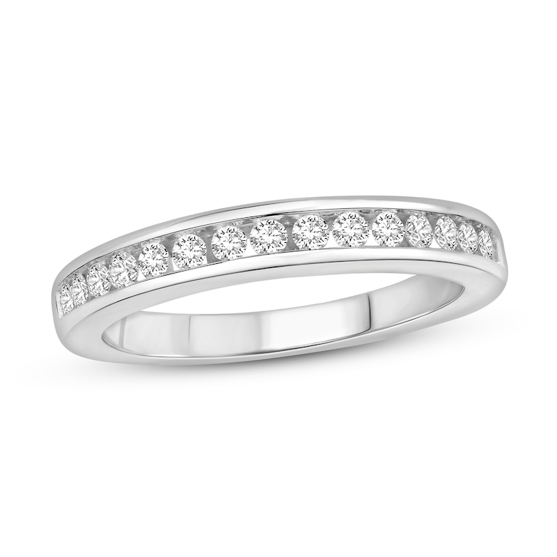 Main Image 1 of Previously Owned Diamond Wedding Band 1/3 ct tw 14K White Gold