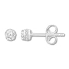 Thumbnail Image 1 of Previously Owned Diamond Stud Earrings 1/2 ct tw 10K White Gold