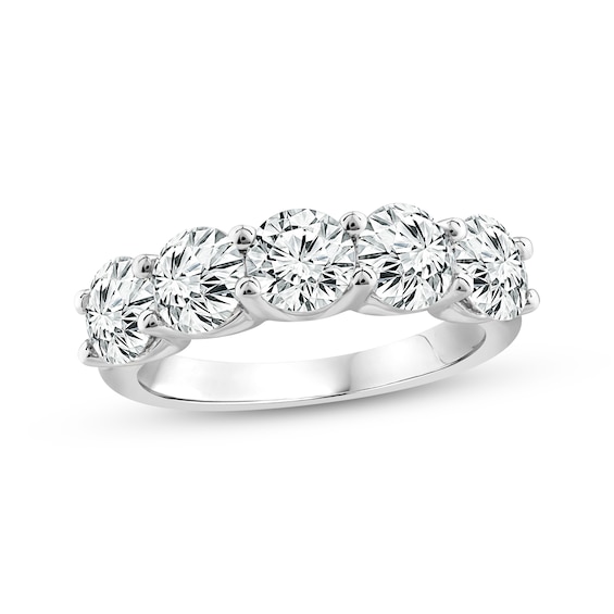 Previously Owned Lab-Grown Diamonds Anniversary Band 2-7/8 ct tw Round-cut 14K White Gold