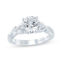 Previously Owned Monique Lhuillier Bliss Round-Cut Lab-Grown Diamond Engagement Ring 2-5/8 ct tw 18K White Gold