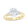 Thumbnail Image 1 of Previously Owned Monique Lhuillier Bliss Oval-Cut Lab-Grown Diamond Engagement Ring 2-3/8 ct tw 18K Two-Tone Gold