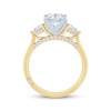 Thumbnail Image 3 of Previously Owned Monique Lhuillier Bliss Oval-Cut Lab-Grown Diamond Engagement Ring 2-3/8 ct tw 18K Two-Tone Gold