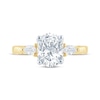 Thumbnail Image 4 of Previously Owned Monique Lhuillier Bliss Oval-Cut Lab-Grown Diamond Engagement Ring 2-3/8 ct tw 18K Two-Tone Gold