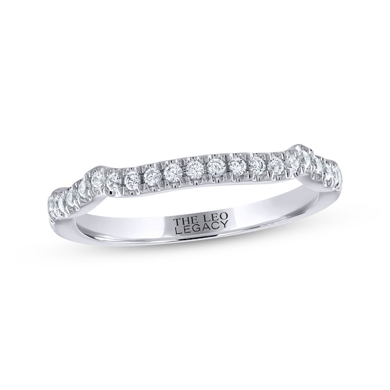 Previously Owned THE LEO Legacy Lab-Grown Diamond Round-Cut Wedding Band 1/5 ct tw 14K White Gold