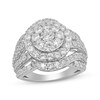 Thumbnail Image 1 of Previously Owned Round-Cut Diamond Double Halo Diamond Ring 3 ct tw 10K White Gold