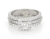 Thumbnail Image 1 of Previously Owned THE LEO Diamond Princess-Cut Bridal Set 1 ct tw 14K White Gold Size 6