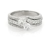 Thumbnail Image 1 of Previously Owned Ever Us Diamond Two-Stone Bridal Set 1-5/8 ct tw 14K White Gold Size 8.5