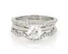 Thumbnail Image 1 of Previously Owned Round-Cut Diamond Bridal Set 1-1/3 ct tw 10K White Gold Size 8.25