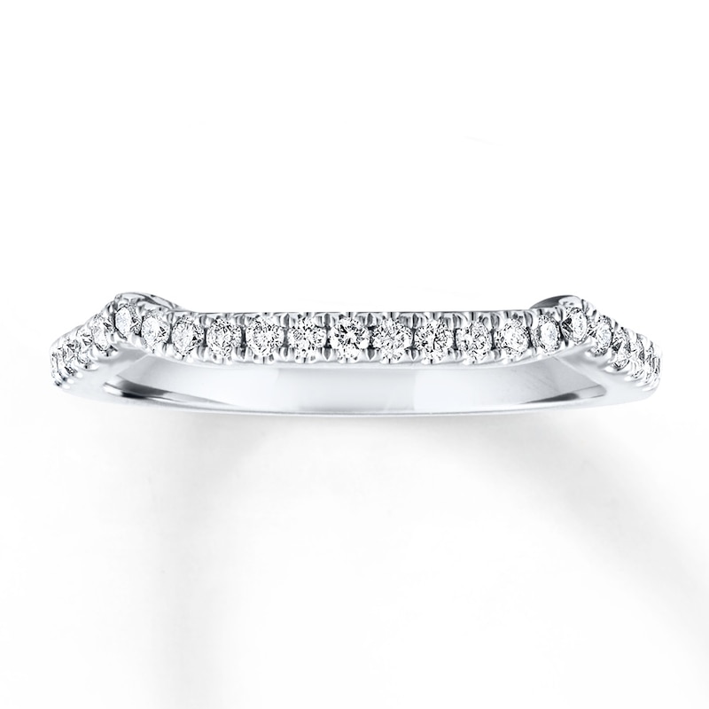 Main Image 1 of Previously Owned Diamond Wedding Band 1/4 carat tw 14K White Gold