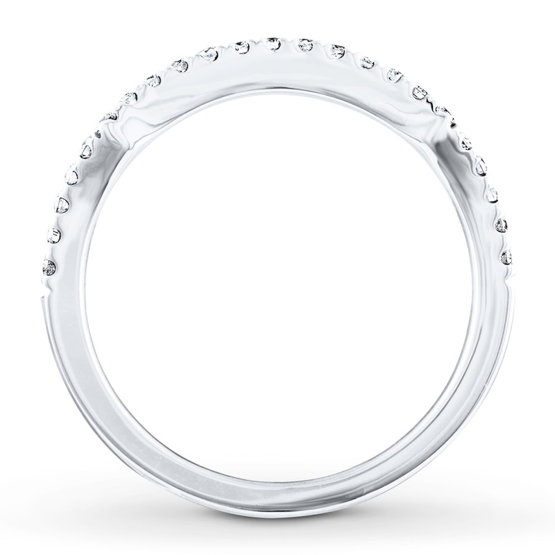Main Image 2 of Previously Owned Diamond Wedding Band 1/4 carat tw 14K White Gold