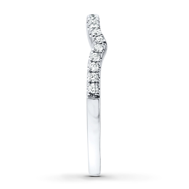 Main Image 3 of Previously Owned Diamond Wedding Band 1/4 carat tw 14K White Gold