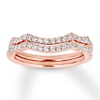 Thumbnail Image 1 of Previously Owned Diamond Wedding Band Set 3/8 ct tw Round 14K Rose Gold