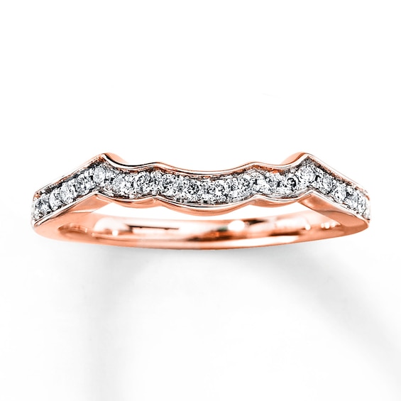Previously Owned Diamond Wedding Band 1/5 ct tw Round-cut 14K Rose Gold
