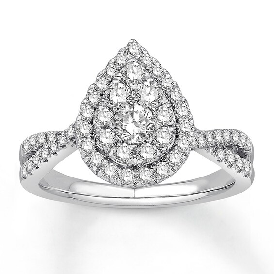 Previously Owned Diamond Engagement Ring 5/8 ct tw Round-cut 10K White Gold