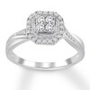Thumbnail Image 1 of Previously Owned Diamond Engagement Ring 1/4 ct tw Round-cut 10K White Gold