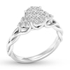 Thumbnail Image 4 of Previously Owned Diamond Engagement Ring 1/2 ct tw Round-cut 14K White Gold
