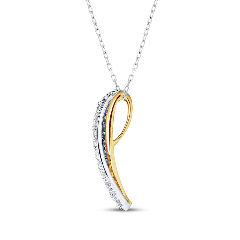 Main Image 2 of Previously Owned Diamond Necklace 1 carat tw 14K Two-Tone Gold
