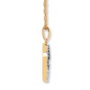 Thumbnail Image 2 of Previously Owned Tree Necklace 1/5 ct tw Green Diamonds 10K Yellow Gold