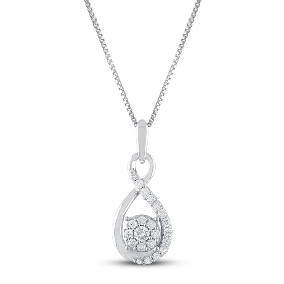 Previously Owned Diamond Necklace 1/4 ct tw 10K White Gold