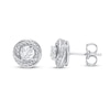 Thumbnail Image 2 of Previously Owned Diamond Knot Earrings 1/2 ct tw Round-cut 10K White Gold
