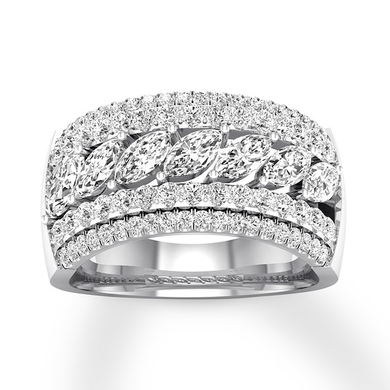 Previously Owned Diamond Anniversary Band 1-3/4 ct tw 14K White Gold