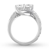 Thumbnail Image 3 of Previously Owned Ever Us Two-Stone Diamond Ring 3 ct tw Round-cut 14K White Gold