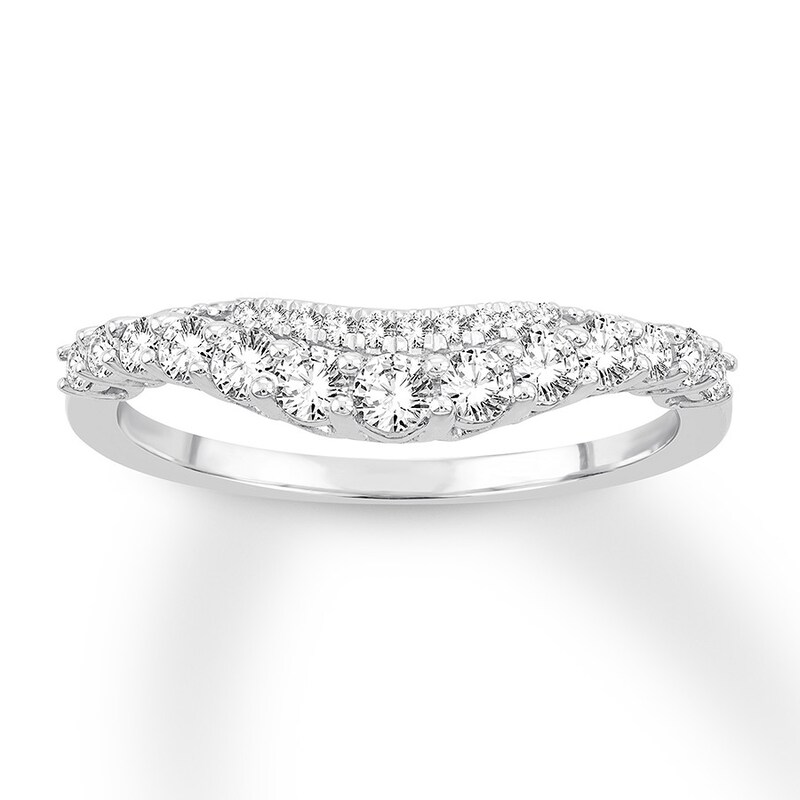 Main Image 1 of Previously Owned Diamond Anniversary Band 1/2 ct tw Round-cut 14K White Gold