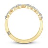 Thumbnail Image 4 of Previously Owned Monique Lhuillier Bliss Diamond Wedding Band 1/2 ct tw Marquise & Round-cut 18K Yellow Gold