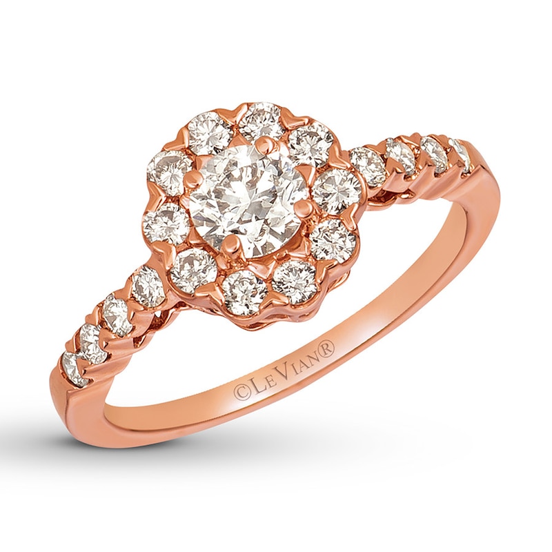 Main Image 1 of Previously Owned Le Vian Nude Diamond Ring 1 ct tw 14K Strawberry Gold