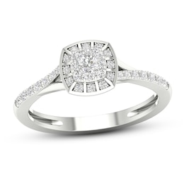 Previously Owned Diamond Promise Ring 1/4 ct tw Round-cut 10K White Gold