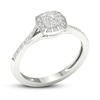 Thumbnail Image 4 of Previously Owned Diamond Promise Ring 1/4 ct tw Round-cut 10K White Gold