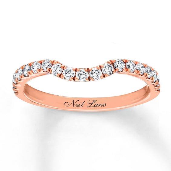 Previously Owned Neil Lane Round Diamond Wedding Band 3/8 ct tw 14K Rose Gold