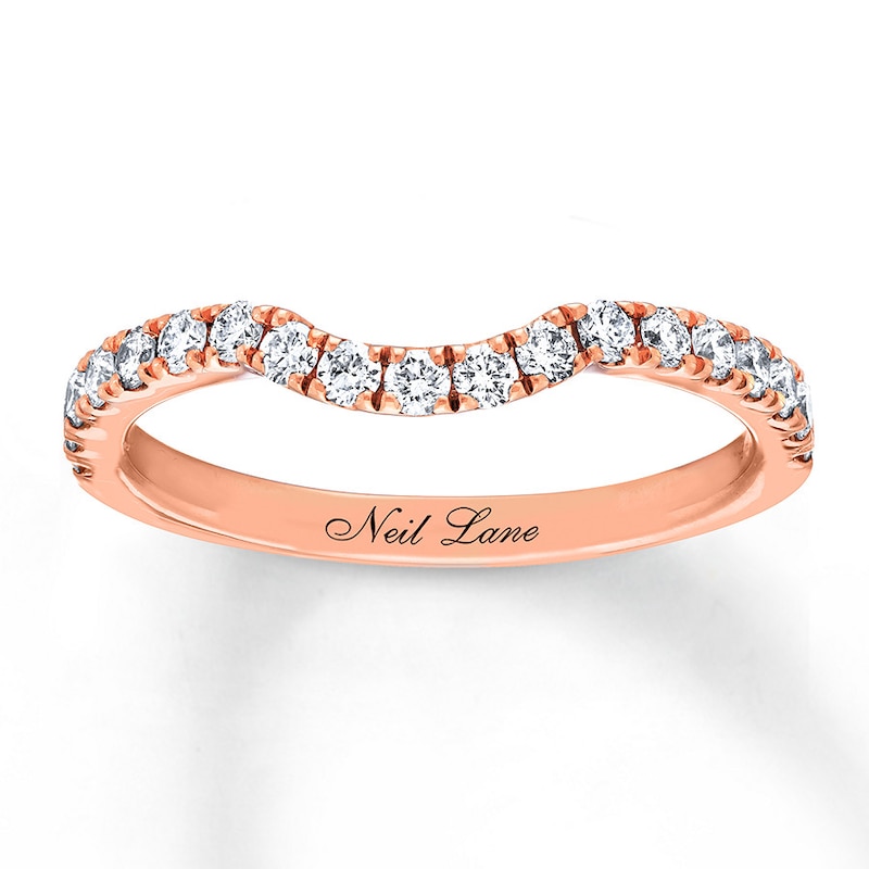 Main Image 1 of Previously Owned Neil Lane Round Diamond Wedding Band 3/8 ct tw 14K Rose Gold