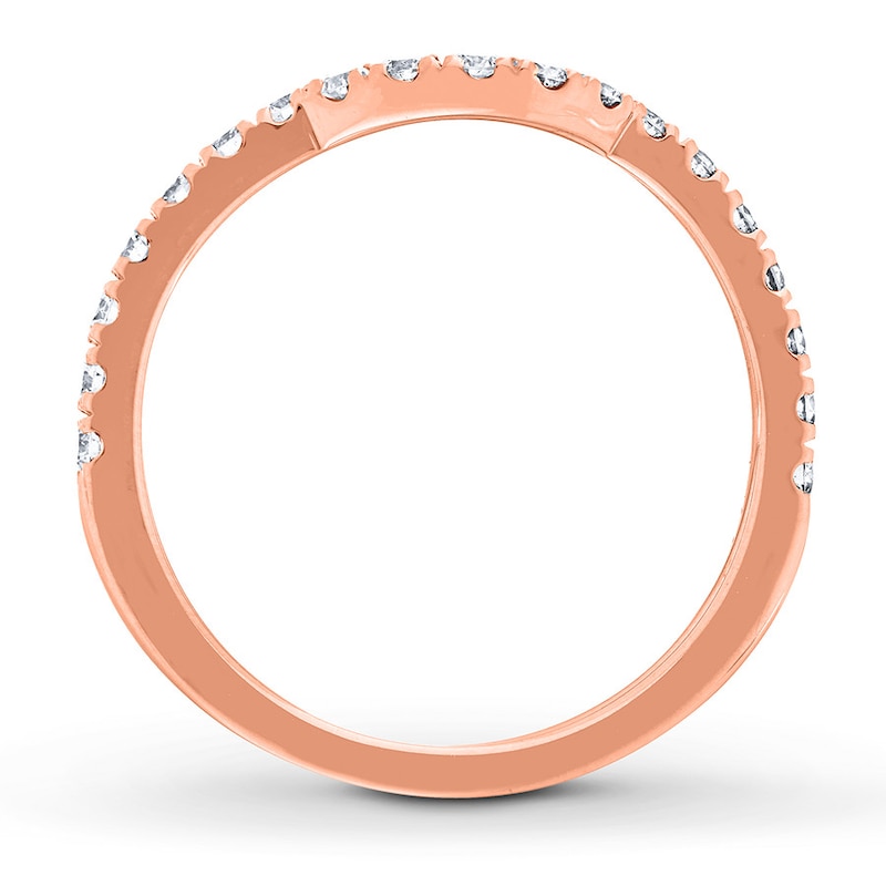 Main Image 2 of Previously Owned Neil Lane Round Diamond Wedding Band 3/8 ct tw 14K Rose Gold