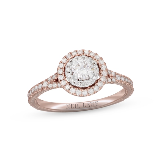 Previously Owned Neil Lane Diamond Engagement Ring 5/8 ct tw Round-cut 14K Rose Gold