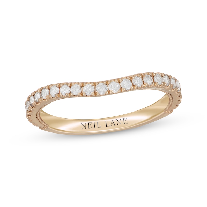 Main Image 1 of Previously Owned Neil Lane Contoured Diamond Wedding Band 3/8 ct tw 14K Yellow Gold