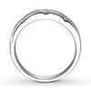 Thumbnail Image 2 of Previously Owned Men's Diamond Band 1/2 ct tw Square-cut 10K White Gold