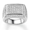 Thumbnail Image 1 of Previously Owned Men's Diamond Band 3 ct tw Round-cut 14K White Gold