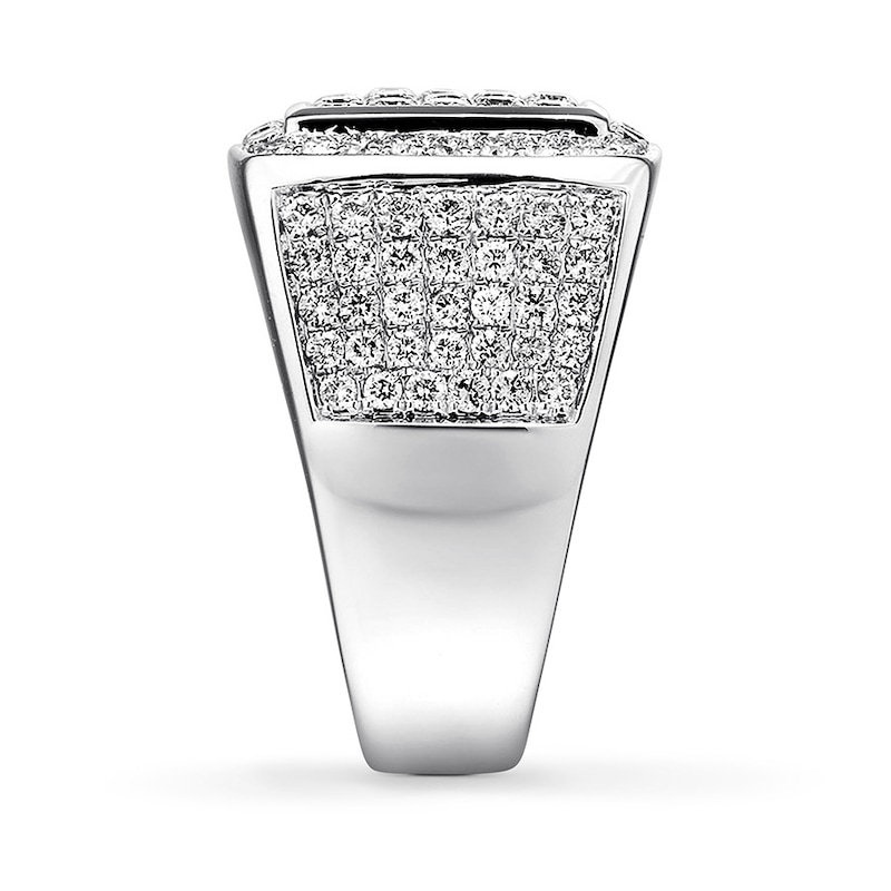 Main Image 3 of Previously Owned Men's Diamond Band 3 ct tw Round-cut 14K White Gold